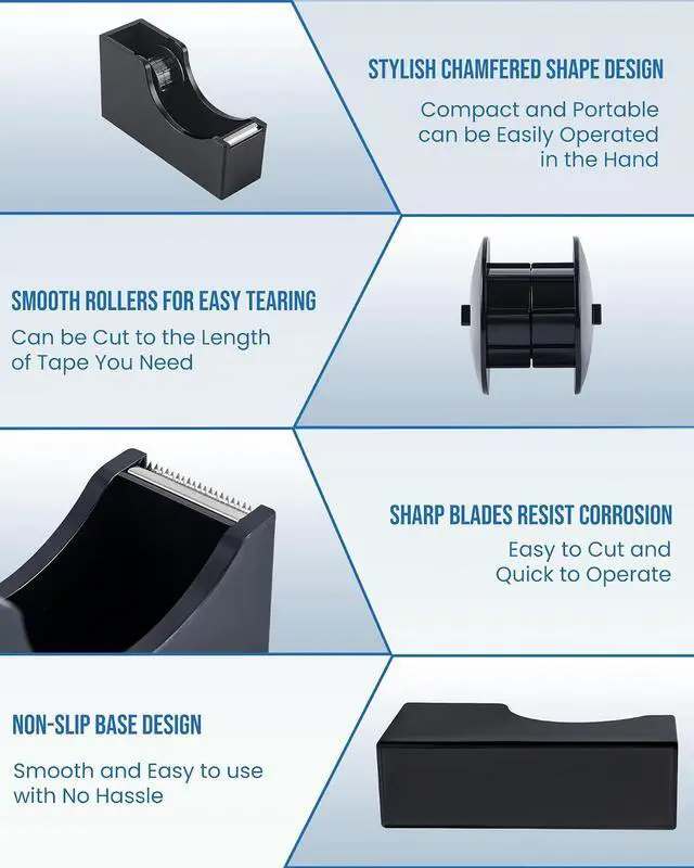 Alt view image 5 of 7 - Bulk Tape Dispenser Set, 120 Rolls Clear Tape, 3/4 x 1000 Inches