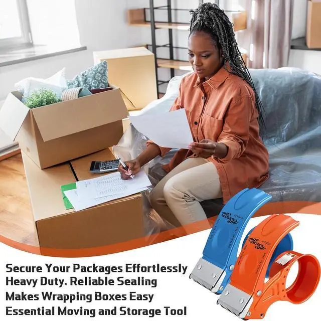 Alt view image 6 of 7 - 12 Pcs 2" Packing Tape Gun Heavy Duty Tape Dispenser for Packing