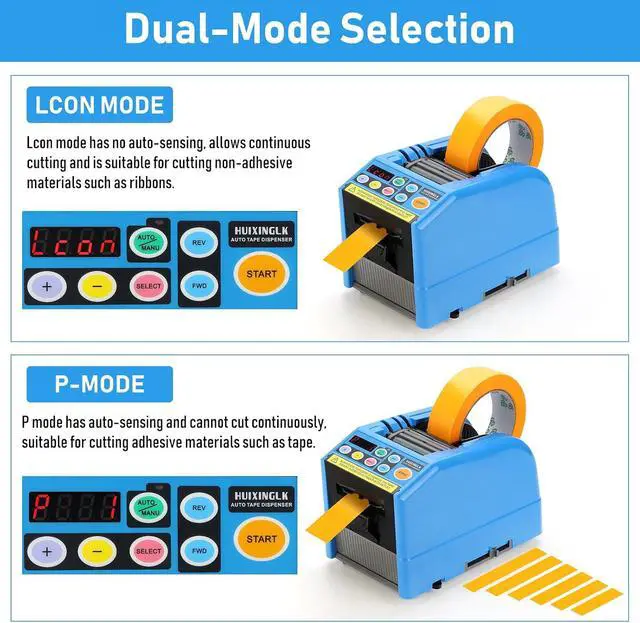 Alt view image 4 of 6 - Automatic Tape Dispenser,Ribbon Cutting Machine,6-60mm Width, 5-999mm Length, Ideal for Shipping, Schools, Restaurants, Business & Home