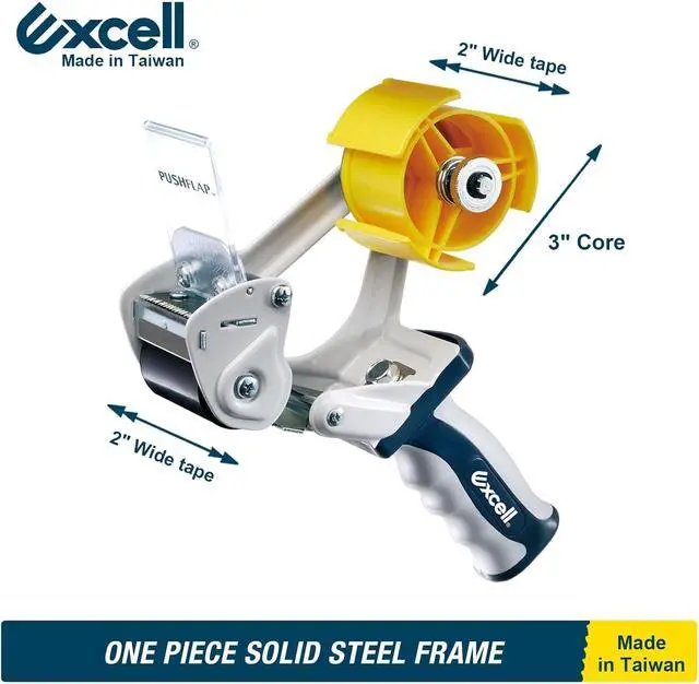 Alt view image 2 of 6 - EXC-828PL Heavy Duty Tape Dispenser, 2" Wide, 3" Core, 1 Pack