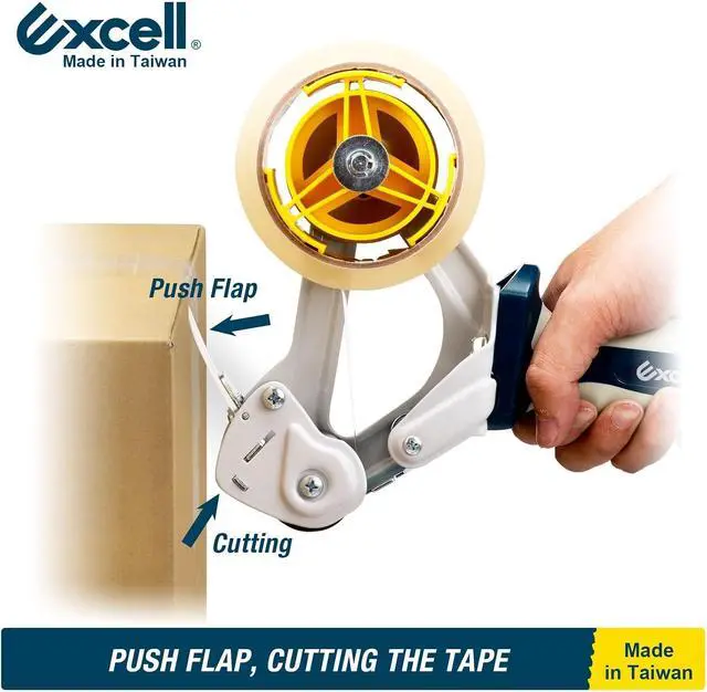 Alt view image 3 of 6 - EXC-828PL Heavy Duty Tape Dispenser, 2" Wide, 3" Core, 1 Pack