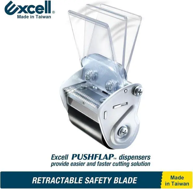 Alt view image 4 of 6 - EXC-828PL Heavy Duty Tape Dispenser, 2" Wide, 3" Core, 1 Pack