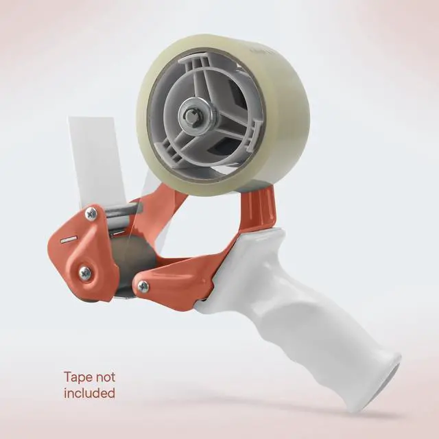 Alt view image 4 of 6 - Heavy Duty Metal Frame Packing Tape Dispenser Gun, 3 inch, Orange