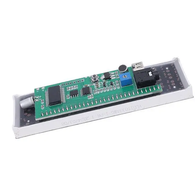 Alt view image 4 of 7 - Spectrum Analyzer, Audio Visualizer, Sound Control Light, LED Music Spectrum Display for Gaming Room Car Decoration, for Ambient Lighting, Decoration, etc