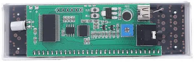 Alt view image 6 of 7 - Spectrum Analyzer, Audio Visualizer, Sound Control Light, LED Music Spectrum Display for Gaming Room Car Decoration, for Ambient Lighting, Decoration, etc