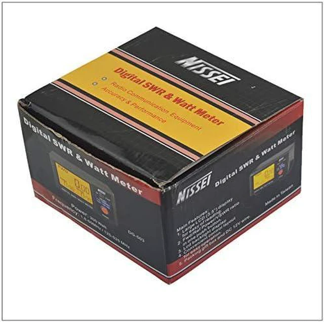 Alt view image 7 of 7 - DG-503 Digital LCD 3.5" SWR/Watt Meter HF 1.6-60MHz & VHF/UHF 125-525MHz 1-200W for Two-Way Radio