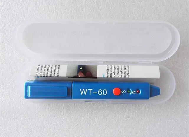 Alt view image 3 of 6 - Magnetic Polarity Tester with ±5mT Sensitivity, One-Button Operation for Electric Motors/Coils/Magnets Assembly - LED N/S Detection Pen, Portable Gauss Meter with 10-Hour Battery