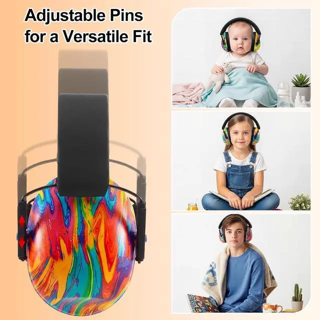 Alt view image 2 of 7 - 12 Pcs Kids Noise Cancelling Headphones Ear Muffs Colorful Style