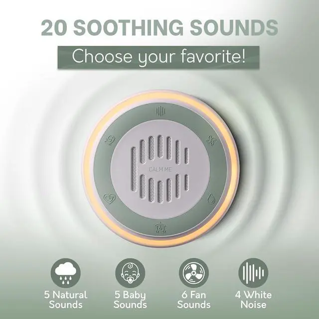 Alt view image 3 of 7 - Wall Plug in White Noise Sound Machine for Office Privacy & Noise Canceling, White Noise Machine for Sleeping Adults & Baby, Therapy Noise Blocker with 20 Soothing Sounds & Nightlight by .