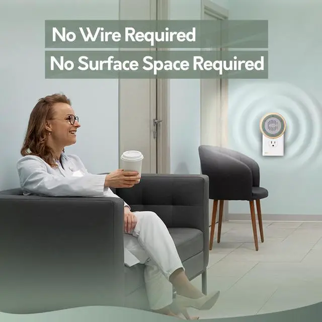 Alt view image 6 of 7 - Wall Plug in White Noise Sound Machine for Office Privacy & Noise Canceling, White Noise Machine for Sleeping Adults & Baby, Therapy Noise Blocker with 20 Soothing Sounds & Nightlight by .