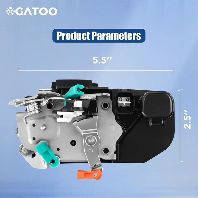 Alt view image 7 of 7 - Front Left Driver-Side Door Lock Latch Actuator for Dodge Ram 2003-2010