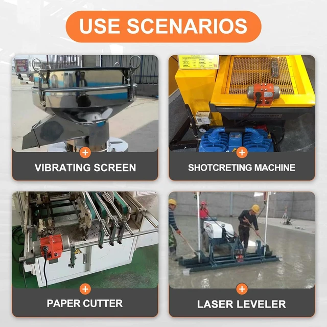 Alt view image 6 of 7 - X07 Small AC Concrete Vibrator, Screen Vibrating Single Phase 110V 60Hz 30W for Sand Shaking Table