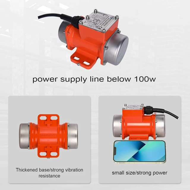 Alt view image 7 of 7 - X07 Small AC Concrete Vibrator, Screen Vibrating Single Phase 110V 60Hz 30W for Sand Shaking Table