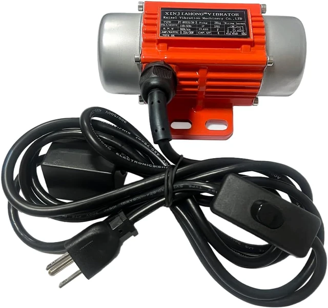 Main image of Concrete Vibration Motor Single Phase AC 110V 3600RPM Vibrating Motor With Power Plug for Shaker Table (30 Watts)