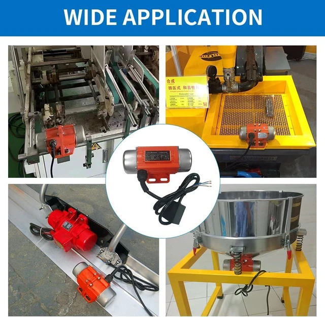 Alt view image 6 of 6 - Concrete Vibration Motor Single Phase AC 110V 3600RPM Vibrating Motor With Power Plug for Shaker Table (30 Watts)