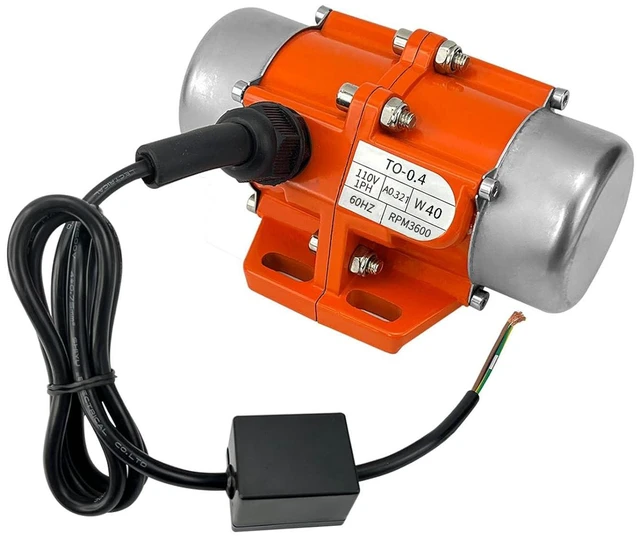 Main image of 40W Industrial Concrete Vibrator AC Single-Phase 110V, 3600RPM for Vibrating Table, Feeder & Silo