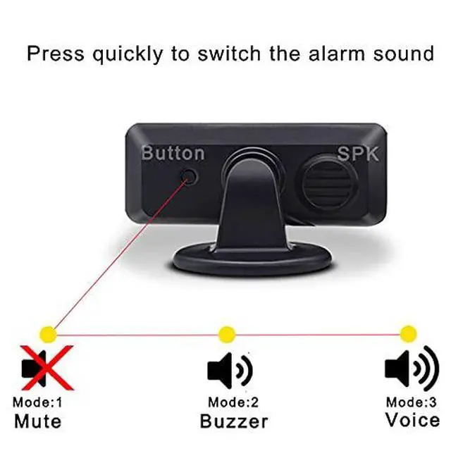 Alt view image 5 of 7 - Parktronic 8 Parking Sensors Kit Reverse Backup Radar System Rear and Front View with Sound Warning Ultrasonic Distance Detection for Car Vihicle