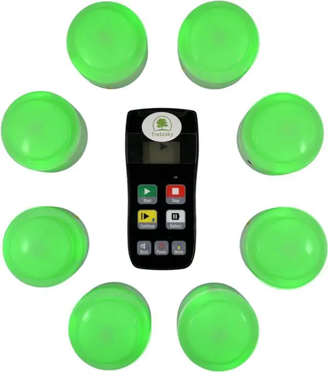 Main image of Wireless Game Show Buzzer Set, 8 Answer Buzzers with Light & Sound