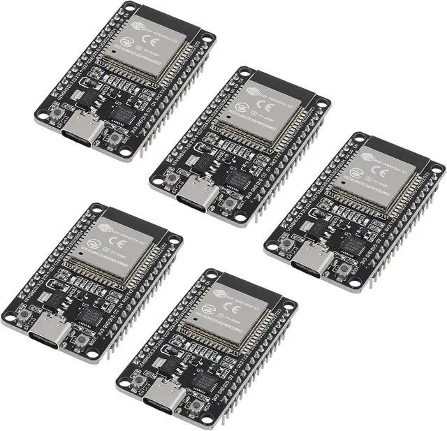 Main image of 5PCS Type c 30pins ESP-WROOM-32 ESP32 ESP-32S CP2102 Development Board 2.4GHz Dual-Mode WiFi + Bluetooth Dual Cores Microcontroller Processor Integrated with Antenna RF AMP Filter AP STA