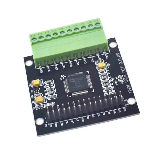 Alt view image 2 of 5 - AD7606 Module Multi-Channel AD Data Acquisition Module 16-bit ADC 8-Channel Synchronization Sampling