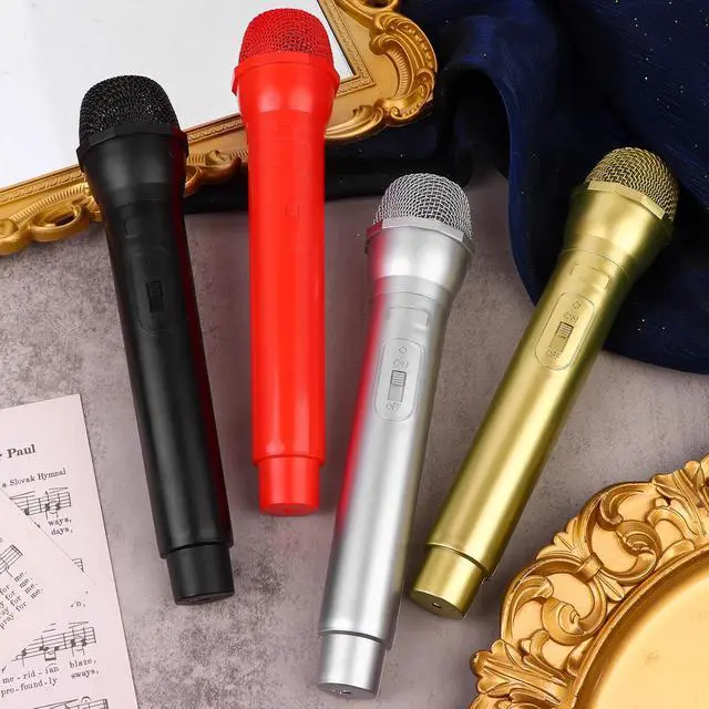 Alt view image 7 of 7 - 12 Pcs Microphone Prop Play Plastic Toy Microphone Fake Microphones Prop Simulate Speech Practice Plastic Realistic Micro-phone Fake Micro-phone Stage for Boys Girls Costume Music Party Favors
