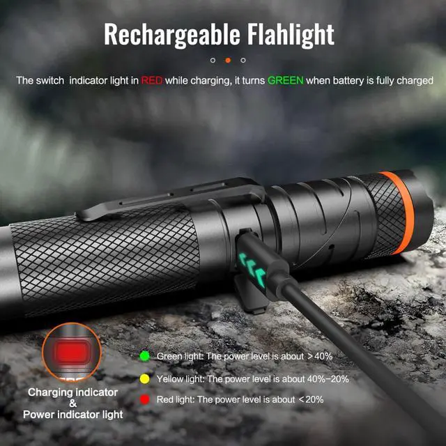 Alt view image 4 of 6 - B75 High Power UV Flashlight Rechargeable LED 1000 Lumens 395nm Ultraviolet, 90 Degree 4 Modes Flashlight with Magnetic Base IP65 Waterproof for Camping Outdoor Night Walking Urine Detector