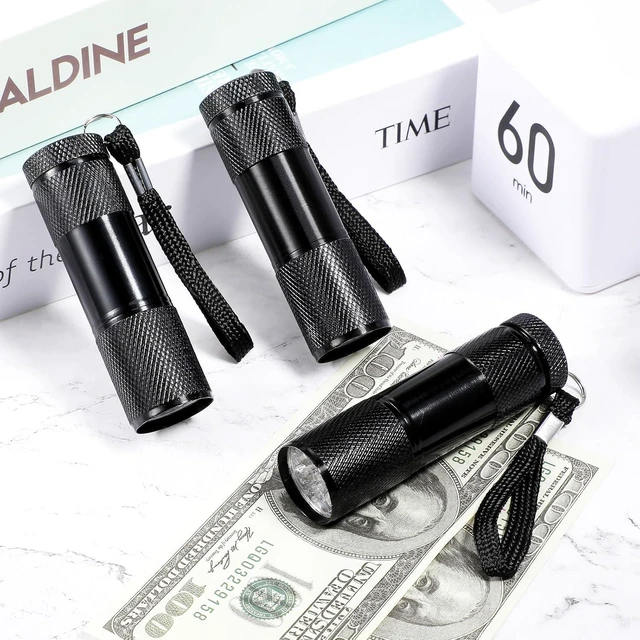 Alt view image 2 of 7 - 40-Pcs Mini UV Black Light Flashlights Purple Light, Black Color