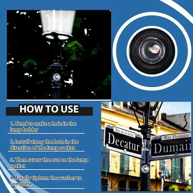 Alt view image 5 of 7 - 12 Packs Dusk to Dawn Sensor for Outdoor Lighting 100-277V Photoelectric Switch Photocell Light Sensor Electric Eye Sensor Photo Control Switch Lamp Post Light Sensor for Most Outdoor Lighting Bulbs