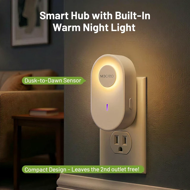 Alt view image 7 of 7 - 2000ft Remote Temperature & Humidity Monitor 3 Sensors, Freeze Alert for WiFi-less Shed, Greenhouse, Garage, Barn & Cabin, 90dB Hub + Night Light