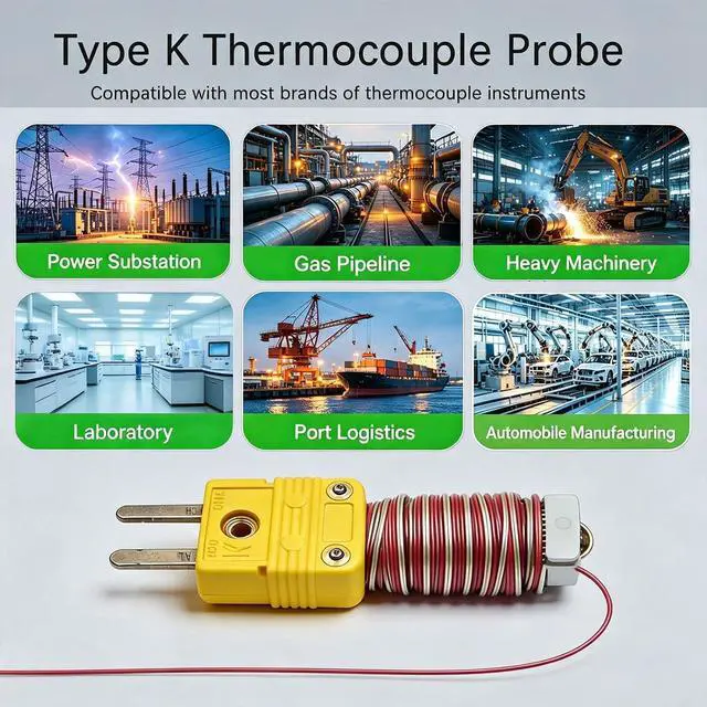 Alt view image 7 of 7 - KType Bead Thermocouple Probe Fluoropolymer Cable 79in 30500°F