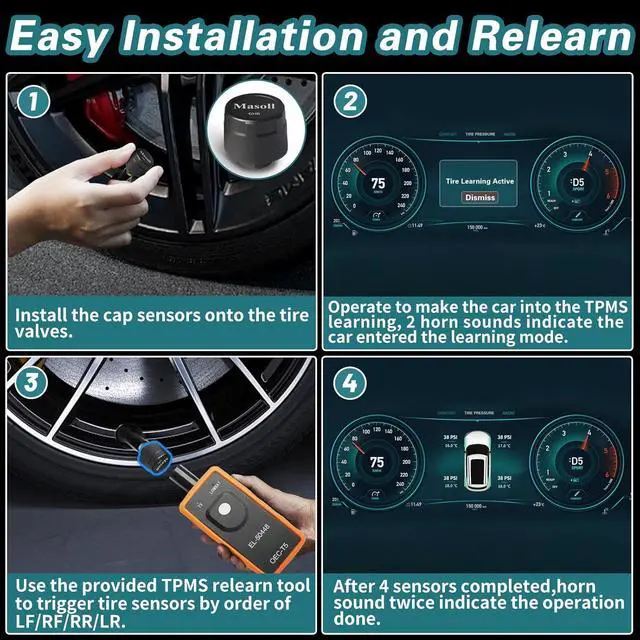 Alt view image 4 of 6 - TPMS Sensor for GM Chevy Silverado Buick Cadillac GMC, DIY Install