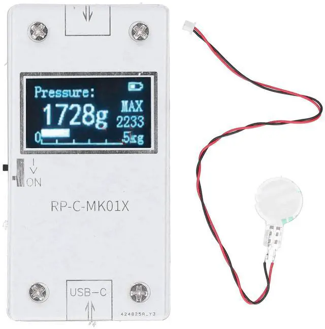 Main image of Pressure Sensors Display Module, 32x62.6x11mm Copper Clad Laminate Ultra Thin Flexible Pressure Sensitive Film Pressure Sensor + Pressure Display Module