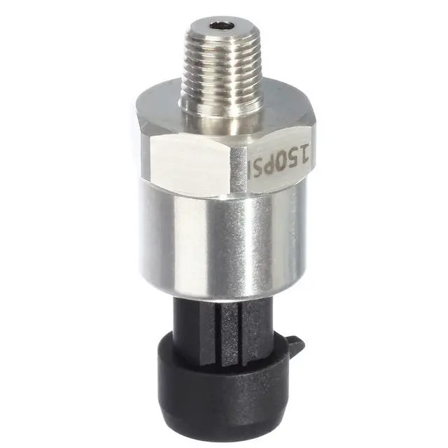 Alt view image 3 of 7 - 150 Psi Pressure Transducer/Sender/Sensor with Connector Harness 0-150 Psi Stainless Steel 1/8-27 NPT Pressure Transducer Sensor Compatible with Oil, Fuel, Air, Water
