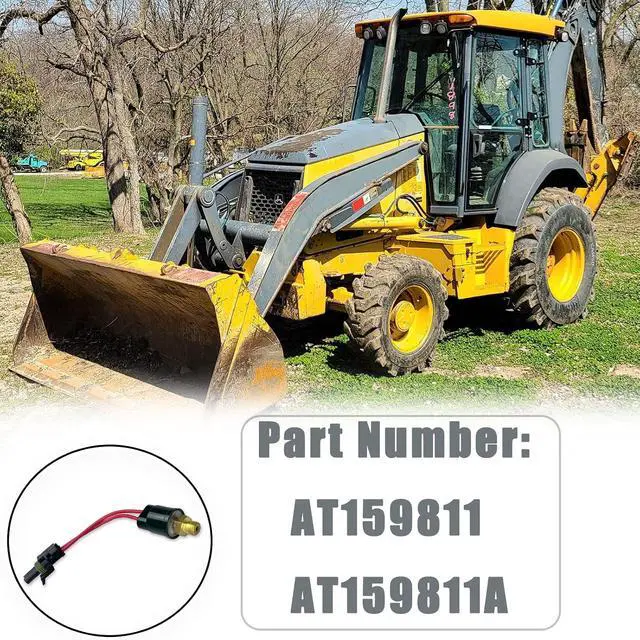 Alt view image 4 of 7 - RAPIHIADAN AT159811 Park Brake Oil Switch Sensor Pressure Switch Compatible with John Deere 310E 310G 310J 315SK 325J 410G 410J 710D 710G for Forklift 485E Replace AT159811A