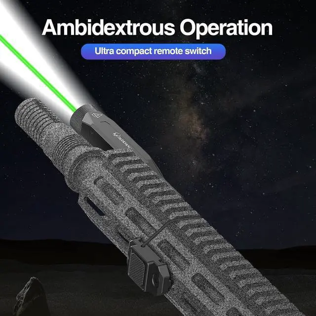 Alt view image 3 of 7 - Mlok and Picatinny Flashlight and Laser Combo for Rifle