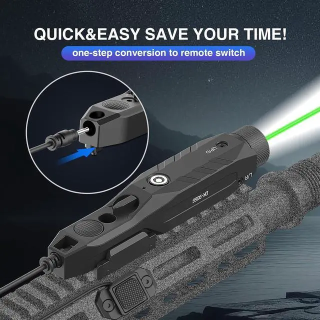 Alt view image 7 of 7 - Mlok and Picatinny Flashlight and Laser Combo for Rifle