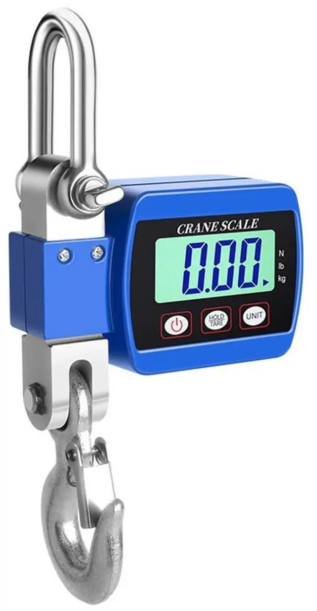 Main image of 1100LBS Digital Crane Scale Hanging Weight Scale Industrial Heavy Duty with Accurate Sensor Digital, Professional for Farm, Hunting, Bow Draw Weight, Big Fish & Hoyer Lift Blue