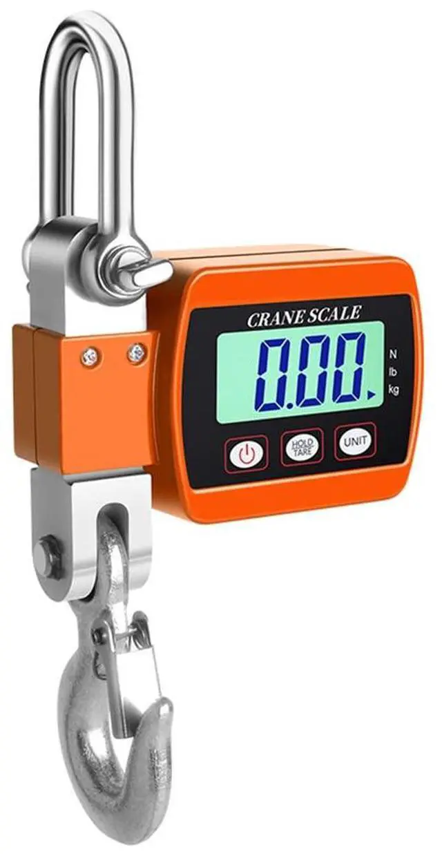 Main image of 1100LBS Hanging Weight Scale Industrial Heavy Duty with Accurate Sensor Digital, Professional for Farm, Hunting, Bow Draw Weight, Big Fish & Hoyer Lift Orange