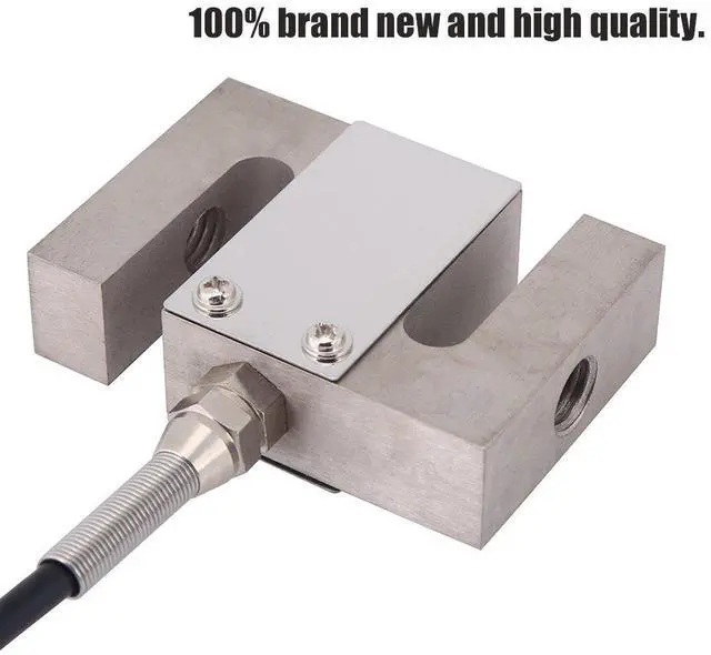 Alt view image 5 of 7 - Portable S type Beam High Precision Load Cell Scale Sensor 50/100/ 300/2000 KG for Hopper Weight High Pressure Tension Weighing(100kg)
