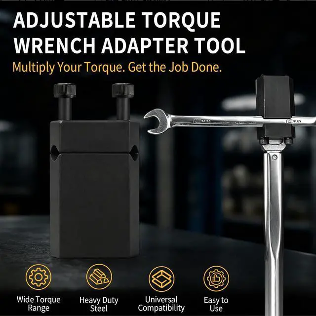 Alt view image 3 of 7 - Adjustable Torque Wrench Adapter Tool, Universal Torque Multiplier