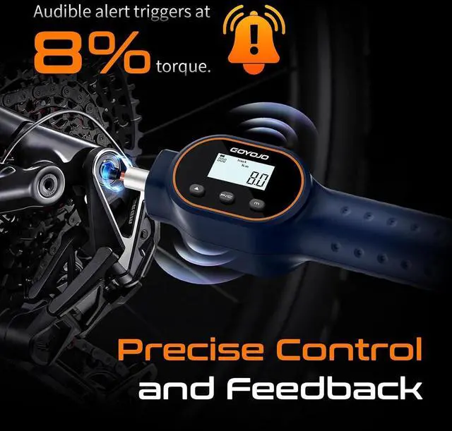 Alt view image 5 of 7 - Digital Torque Screwdriver 7.0870.8 in-lb / 0.88 Nm, 1/4" Adjustable Torque Screwdriver Set with Buzzer & Magnetic Bits, 999 Data Storage, for Gunsmithing, Electronics, and Mounting