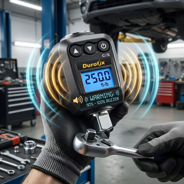 Alt view image 4 of 6 - RM602-4A (25 to 250 ft-lbs.) Digital Torque Adapter with Buzzer and LED Flash Notification ISO 6789 Standards with Certificate of Calibration