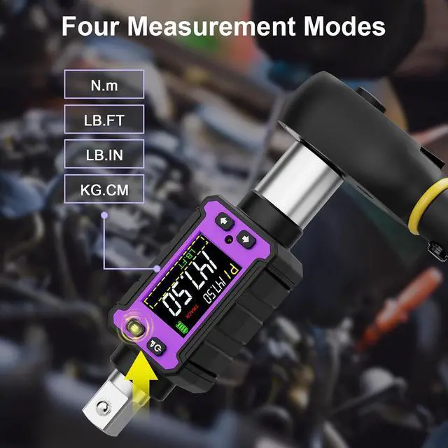 Alt view image 5 of 7 - 1/2" Digital Torque Adapter Set (2.9-147.6 Ft-lb / 4-200 Nm)