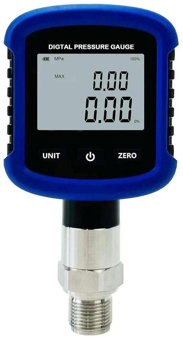 Main image of S281 High Precision 10000PSI 70Mpa Digital Hydraulic Pressure Gauge 0.2% FS Accuracy Air Manometer 1/4 Inch NPT Thread with Bluetooth Connection for Mobile Phone and 330° Rotation