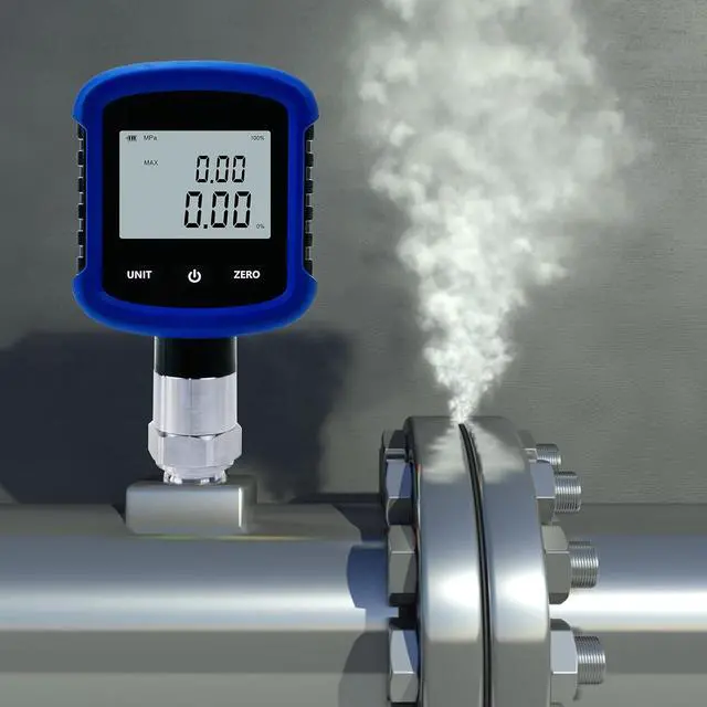 Alt view image 6 of 7 - S281 High Precision 10000PSI 70Mpa Digital Hydraulic Pressure Gauge 0.2% FS Accuracy Air Manometer 1/4 Inch NPT Thread with Bluetooth Connection for Mobile Phone and 330° Rotation