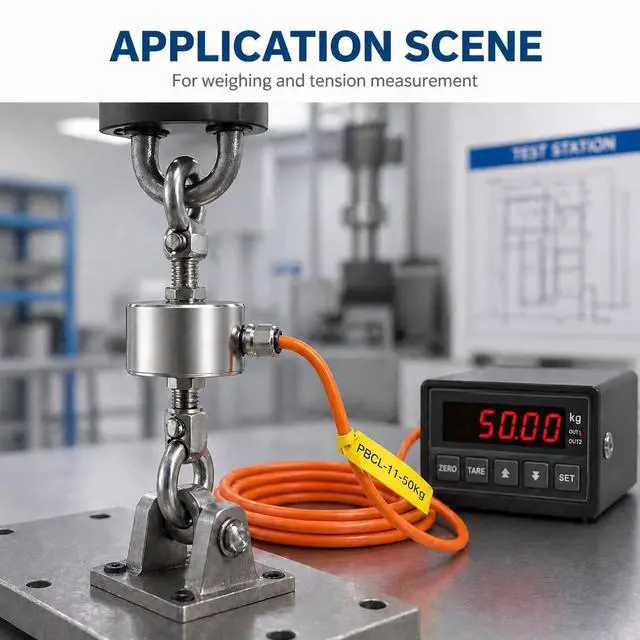 Alt view image 4 of 7 - 50kg Mini Load Cell Sensor for Tension Compression Testing