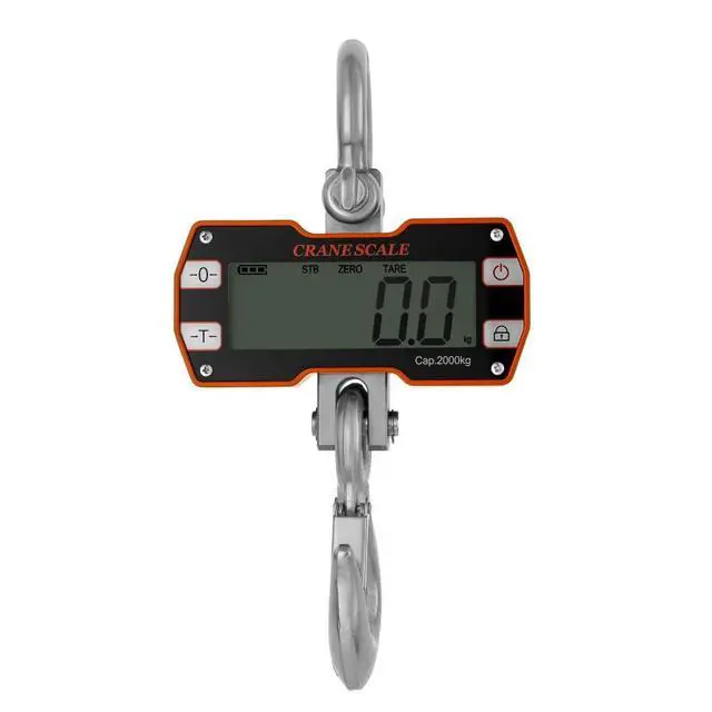 Alt view image 3 of 6 - 2000kg 4000 lb Heavy Duty Crane Scale, Orange
