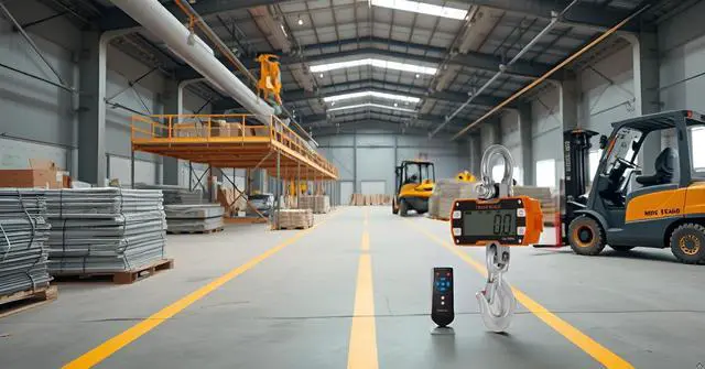 Alt view image 6 of 6 - 2000kg 4000 lb Heavy Duty Crane Scale, Orange