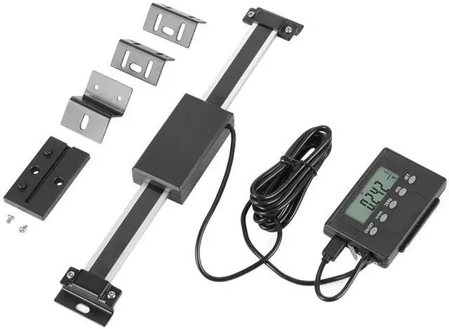 Main image of Digital Readout Linear Scale, 0 to150mm Aluminum Alloy Remote DRO Linear Scale Precision LCD Readout DRO Kit for Milling Machines Lathes