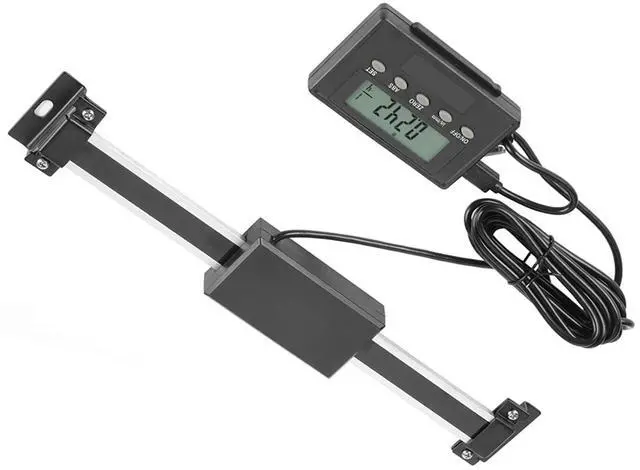 Alt view image 2 of 7 - Digital Readout Linear Scale, 0 to150mm Aluminum Alloy Remote DRO Linear Scale Precision LCD Readout DRO Kit for Milling Machines Lathes